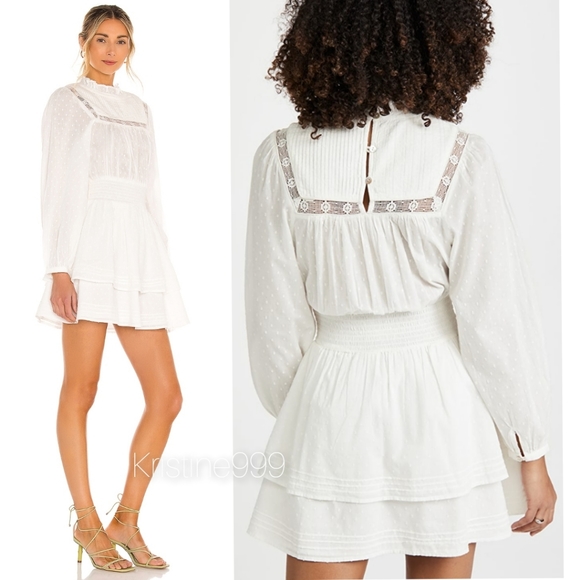 Cleobella Berit Mini Dress in Ivory White NEW - Picture 5 of 9